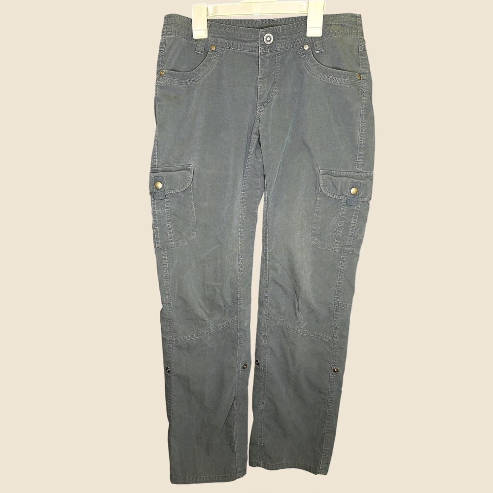 Kuhl Womens Shadow Splash Roll-Up Pant Sz 6 UPF Performance Hiking Travel Cargo